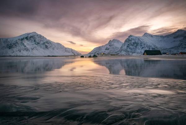 Fiordos Noruegos en invierno